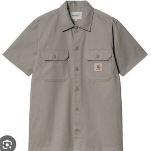 NWT Carhartt Men's Casual Button Down in Light Gray